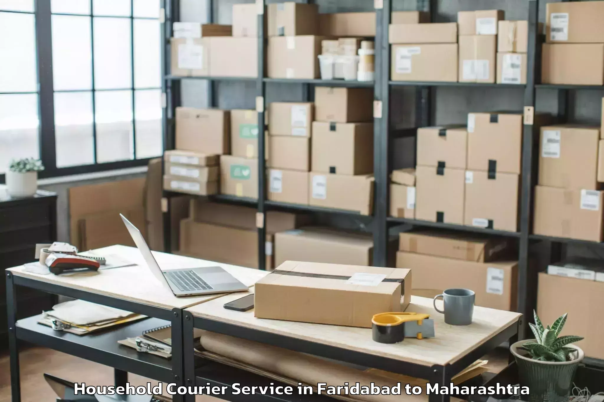 Book Faridabad to Bhadravati Chandrapur Household Courier Online